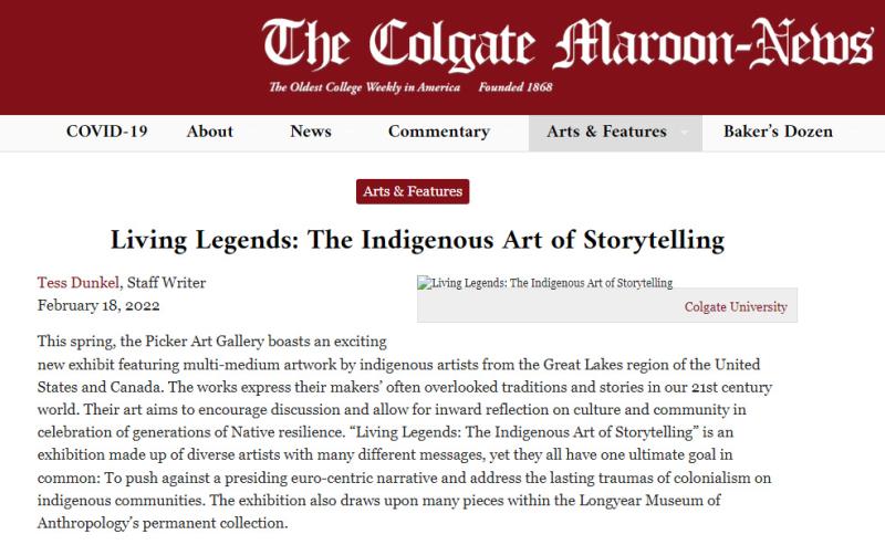 Living Legends The Indigenous Art of Storytelling