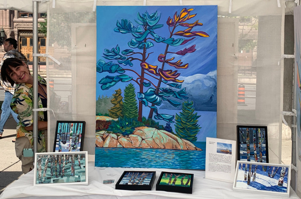 Meaford Artist Rocks The Toronto Outdoor Art Fair